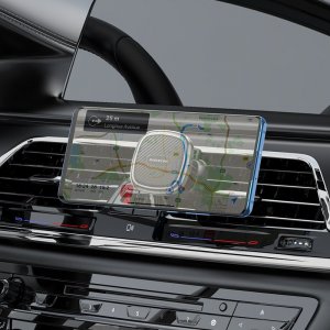 BOROFONE UCHWYT SAMOCHODOWY BH67 MAGNETYCZNY NA KRATKĘ CZARNY 8