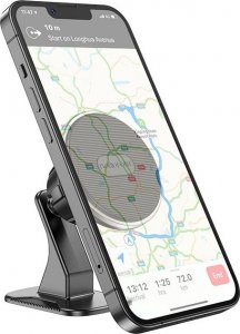 BOROFONE UCHWYT SAMOCHODOWY BH63 GRACEFUL MAGNETYCZNY PRZYKLEJANY CZARNY 2