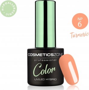 Cosmetics Zone Cosmetics Zone Lakier hybrydowy hipoalergiczny brzoskwiniowy 7ml  Turmeric NP6 2