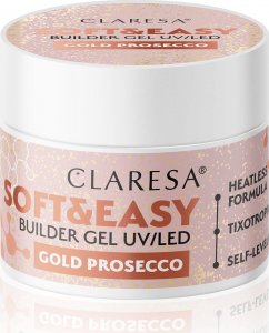 Claresa CLARESA Żel budujący SOFT&EASY GOLD PROSECCO 90 g 1