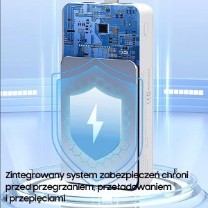 Powerbank Awei AWEI PowerBank P141K 40000mAh 22.5W czarny/black 3xUSB/PD/Lightning wyświetlacz + lampka LED 9