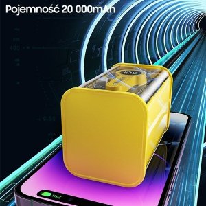 Powerbank Awei AWEI PowerBank P180K 20000mAh 22.5W czarny/black USB/PD + wyświetlacz 4