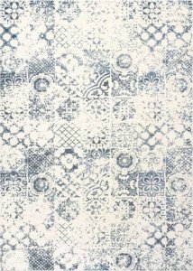 Carpet Decor DYWAN ŁATWOCZYSZCZĄCY SIENA IVORY BLUE MAGIC HOME - 160x230 CM 1