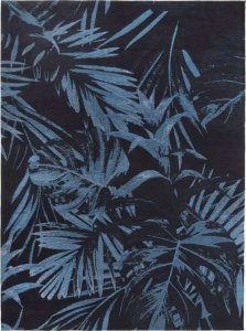 Carpet Decor DYWAN ŁATWOCZYSZCZĄCY JUNGLE BLUE MAGIC HOME - 160x230 CM 1