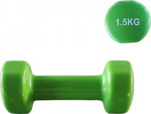 Sportech Hantel winyl 1.5 kg zielony 1