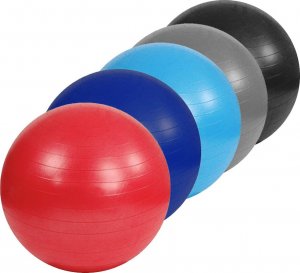 Sportech Piłka gimnastyczna Anti-Burst 55 cm czerwona 2