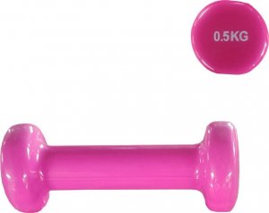 Sportech Hantel winyl 0.5 kg różowy 1