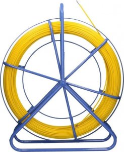 Przewód ExtraLink Pilot z włókna szklanego FRP do przecišgania kabli, 6mm, 75m, żółty, bez kółek 4