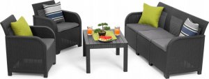 Keter Zestaw mebli ogrodowych Keter Rotang Rosalie szary (graphite - coolgrey ) 4 el. 7