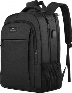 Plecak Matein podróżny miejski na laptopa 17,3, kolor czarny, 48x35x20 cm 1