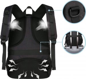 Plecak Matein podróżny miejski na laptopa 17,3, kolor czarny, 48x35x20 cm 3