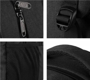 Plecak Matein podróżny miejskina laptopa 15,6, kolor czarny, 45x30x20 cm 4