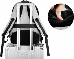 Plecak Matein biznesowy podróżny na laptopa 17,3, kolor szary, 48x33x18 cm 5