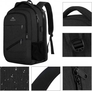 Plecak Matein biznesowy podróżny NTE na laptopa 17,3, kolor czarny, 48x33x18 cm 3