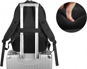 Plecak Matein biznesowy podróżny NTE na laptopa 17,3, kolor czarny, 48x33x18 cm 5