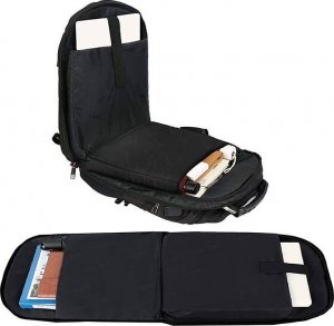 Plecak Matein podróżny z przegrodą na laptopa 17,3, kolor czarny, 49x38x26 cm 2