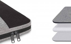 Torba Matein Na laptopa 15,6 SLIM jednokomorowa, kolor szary, 40x28x5 cm 4