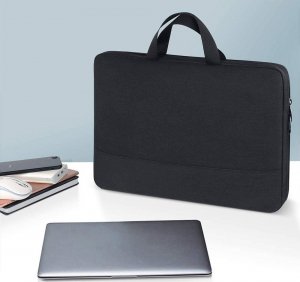 Torba Matein na laptopa 15,6 SLIM jednokomorowa, kolor czarny, 40x28x5 cm 3