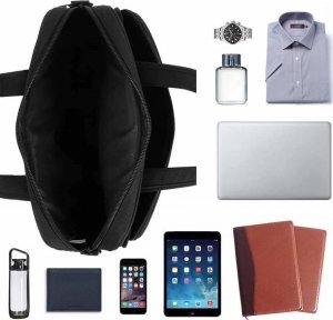 Torba Matein na laptopa 15,6 jednokomorowa, kolor czarny, 39x29x6,5 cm 2