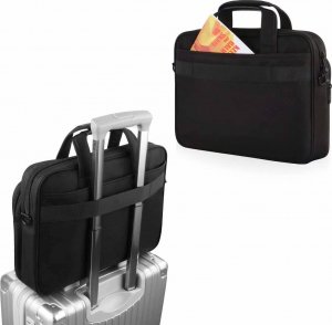 Torba Matein na laptopa 15,6 jednokomorowa, kolor czarny, 39x29x6,5 cm 4