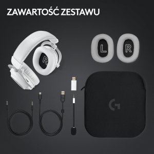 Słuchawki Logitech G Pro X2 Lightspeed Białe (981-001269) 9