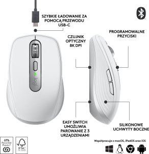 Mysz Logitech MX Anywhere 3S Pale Grey (910-006930) 10