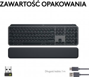 Klawiatura Logitech MX Keys S Plus Bezprzewodowa Graphite US (920-011589) 9