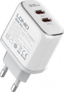 Ładowarka LDNIO Ładowarka sieciowa LDNIO A2528C 2USB-C 35W + Kabel USB-C - USB-C 2