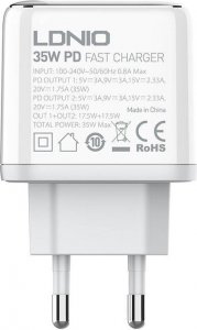 Ładowarka LDNIO Ładowarka sieciowa LDNIO A2528C 2USB-C 35W + Kabel USB-C - USB-C 4
