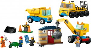 LEGO City Ciężarówki i dźwig z kulą wyburzeniową (60391) 8