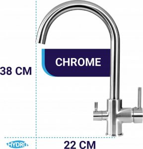 Bateria kuchenna HYDRO WYLEWKA BATERIA TRÓJDROŻNA CHROME DO FILTRÓW WODY= 1