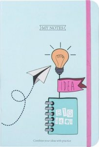 MFP paper brulion z gumką A6 96 kartek mix 3 7501157 3