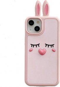 GEL ETUI DO IPHONE 13 PRO CASE OBUDOWA RÓŻ KRÓLIK 1