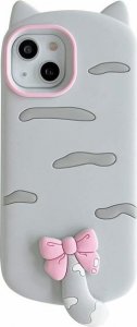 GEL ETUI DO IPHONE 14 CASE OBUDOWA COVER SZARY KOTEK 1