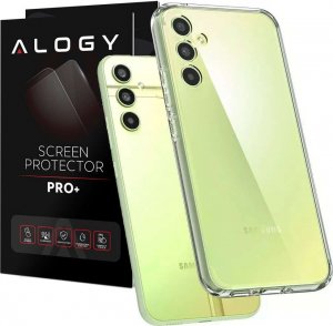 Spigen Etui ochronne na telefon Spigen Ultra Hybrid obudowa do Samsung Galaxy A34 5G Crystal Clear + Szkło 1