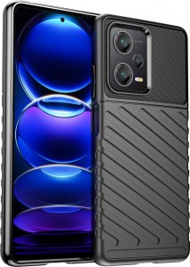 Hurtel Thunder Case etui do Xiaomi Redmi Note 12 Pro+ silikonowy pancerny pokrowiec czarne 1