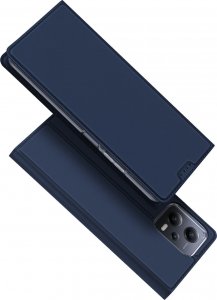 Dux Ducis Dux Ducis Skin Pro etui do Xiaomi Redmi Note 12 Pro+ pokrowiec z klapką portfel na kartę podstawka niebieskie 1