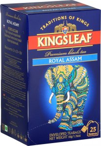 Kingsleaf Herbata czarna ASSAM indyjska Kingsleaf 25 kopert 1