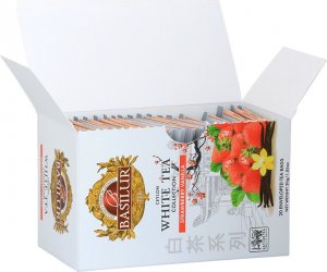 Basilur Basilur STRAWBERRY VANILLA biała herbata WANILIA 4