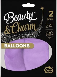 GoDan Balony Beauty&Charm makaronowe lawenda 61cm 2szt 1