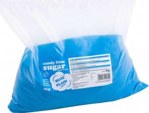 GSG24 Kolorowy cukier do waty cukrowej niebieski o smaku naturalnym 5kg Kolorowy cukier do waty cukrowej niebieski o smaku naturalnym 5kg 1