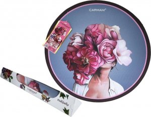 Carmani Podkładka na stół okrągła - Kwiaty na głowie, różowe (CARMANI) 1