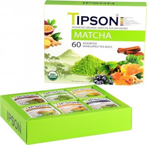 Tipson Herbata zielona BIO Tipson Matcha Assorted 60x1,5g 1
