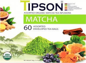 Tipson Herbata zielona BIO* Matcha Assorted 60x1,5g 3