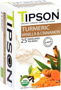 Tipson Herbata organiczna CYNAMON WANILIA KURKUMA - 25szt 1