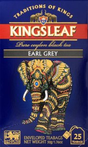 Kingsleaf Herbata czarna Ceylon Earl Grey 25 kopert 2
