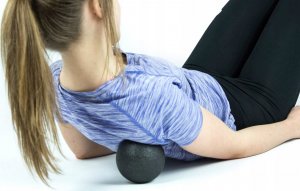 Thunder Piłka lacrosse do masażu THUNDER - czarna 2