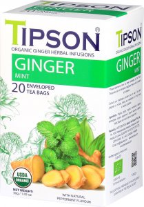 Tipson Tipson ORGANIC GINGER MINT herbata ziołowa MIĘTA 1
