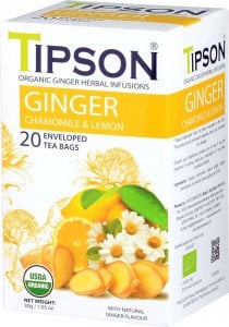 Tipson Tipson ORGANIC GINGER CHAMOMILE LEMON herbata BIO 1