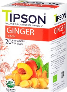Tipson Tipson ORGANIC GINGER PEACH herbata ziołowa BIO 1